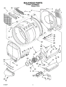 03 - Bulkhead Parts parts for Whirlpool Dryer 3XLEQ8000KQ1 from AppliancePartsPros.com