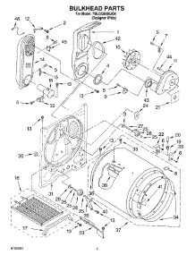 03 - Bulkhead Parts parts for Whirlpool Dryer 7MLGQ8000JQ4 from AppliancePartsPros.com