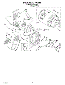 03 - Bulkhead Parts parts for Whirlpool Dryer LER5635LQ0 from AppliancePartsPros.com