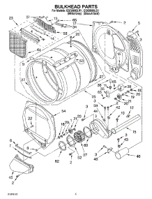 03 - Bulkhead Parts parts for Whirlpool Dryer GGQ9800LW1 from AppliancePartsPros.com