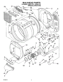03 - Bulkhead Parts parts for Whirlpool Dryer LGQ8611LG1 from AppliancePartsPros.com