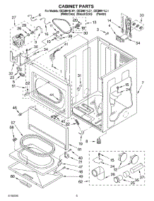 02 - Cabinet Parts parts for Whirlpool Dryer GEQ8811LL1 from AppliancePartsPros.com
