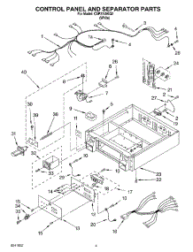02 - Control Panel And Separator Parts parts for Whirlpool Dryer CSP2740KQ2 from AppliancePartsPros.com
