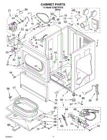02 - Cabinet Parts parts for Whirlpool Dryer CGM2761KQ2 from AppliancePartsPros.com