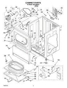 02 - Cabinet Parts parts for Whirlpool Dryer CEP2760KQ1 from AppliancePartsPros.com