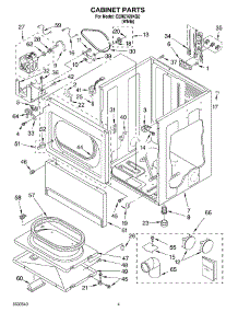 02 - Cabinet Parts parts for Whirlpool Dryer CEM2760KQ2 from AppliancePartsPros.com