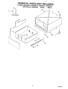 05 - Pedestal Parts (Not Included) parts for Whirlpool Dryer GEW9200LQ1 from AppliancePartsPros.com