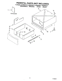 06 - Pedestal Parts (Not Included) parts for Whirlpool Dryer GGW9200LW1 from AppliancePartsPros.com