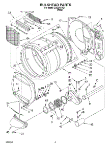03 - Bulkhead Parts parts for Whirlpool Dryer CGE2761KQ1 from AppliancePartsPros.com