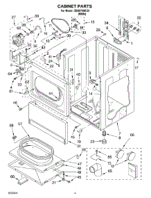 02 - Cabinet Parts parts for Whirlpool Dryer CEM2750KQ2 from AppliancePartsPros.com