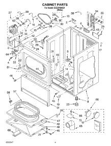 02 - Cabinet Parts parts for Whirlpool Dryer CEE2760KQ1 from AppliancePartsPros.com