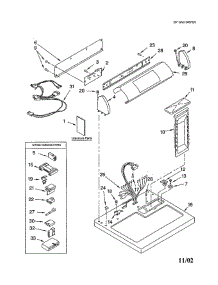 Top And Console parts for Whirlpool Dryer 7MGGX9868JQ2 from AppliancePartsPros.com