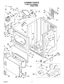 02 - Section parts for Whirlpool Dryer 3XLEQ8000KQ0 from AppliancePartsPros.com