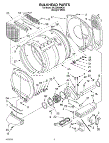 03 - Section parts for Whirlpool Dryer 3XLEQ8000KQ0 from AppliancePartsPros.com