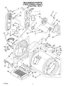 03 - Bulkhead parts for Whirlpool Dryer GGX9868JQ3 from AppliancePartsPros.com