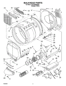 03 - Section parts for Whirlpool Dryer 3RLEQ8000KQ0 from AppliancePartsPros.com