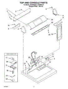 02 - Section parts for Whirlpool Dryer GEX9868JQ2 from AppliancePartsPros.com
