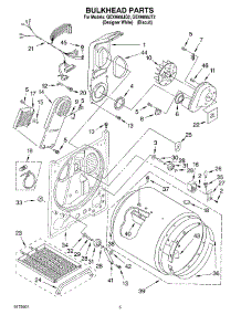 03 - Section parts for Whirlpool Dryer GEX9868JQ2 from AppliancePartsPros.com