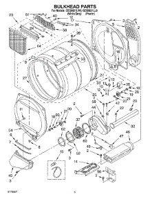 03 - Section parts for Whirlpool Dryer GEQ8821LL0 from AppliancePartsPros.com