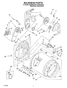 03 - Section parts for Whirlpool Dryer GEW9878LG0 from AppliancePartsPros.com