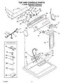 02 - Section parts for Whirlpool Dryer GEW9878LW0 from AppliancePartsPros.com