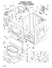 02 - Section parts for Whirlpool Dryer GEQ9800LG0 from AppliancePartsPros.com