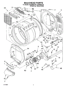 03 - Bulkhead parts for Whirlpool Dryer GGQ9800LG0 from AppliancePartsPros.com