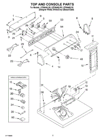 02 - Section parts for Whirlpool Dryer LER8648LG0 from AppliancePartsPros.com