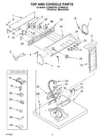 02 - Section parts for Whirlpool Dryer LEQ9858LG0 from AppliancePartsPros.com