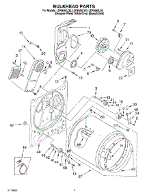 03 - Section parts for Whirlpool Dryer LER8648LG0 from AppliancePartsPros.com