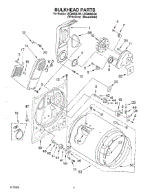03 - Section parts for Whirlpool Dryer LEQ9858LG0 from AppliancePartsPros.com