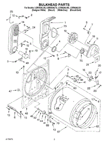 03 - Bulkhead parts for Whirlpool Dryer LGR5636LT0 from AppliancePartsPros.com