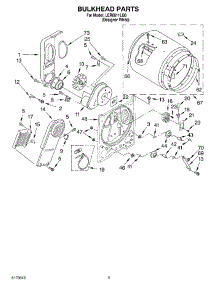 03 - Section parts for Whirlpool Dryer LER6611LQ0 from AppliancePartsPros.com