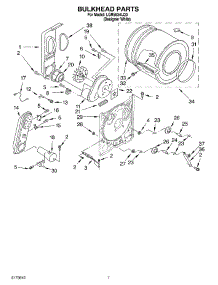 04 - Bulkhead parts for Whirlpool Dryer LGR5634LQ0 from AppliancePartsPros.com