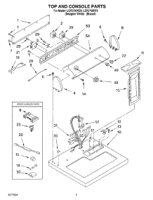 02 - Section parts for Whirlpool Dryer LER5700KT0 from AppliancePartsPros.com