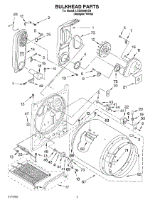 03 - Bulkhead parts for Whirlpool Dryer LGQ9508KQ1 from AppliancePartsPros.com