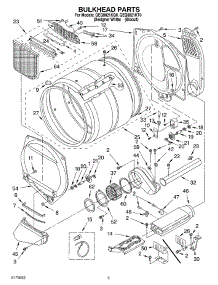 03 - Section parts for Whirlpool Dryer GEQ8821KQ0 from AppliancePartsPros.com