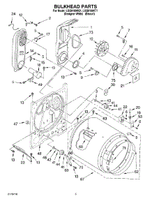 03 - Bulkhead parts for Whirlpool Dryer LGQ8100KQ1 from AppliancePartsPros.com