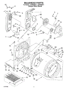 03 - Bulkhead parts for Whirlpool Dryer LGQ9558KQ1 from AppliancePartsPros.com