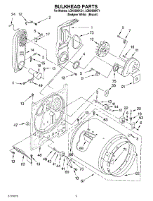 03 - Bulkhead Parts parts for Whirlpool Dryer LGN2000KT1 from AppliancePartsPros.com