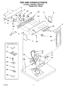 02 - Section parts for Whirlpool Dryer LEQ9557KQ1 from AppliancePartsPros.com