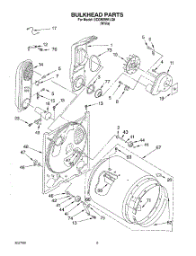04 - Bulkhead parts for Whirlpool Dryer GCGM2991LQ0 from AppliancePartsPros.com
