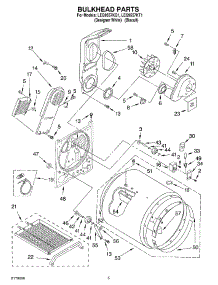 03 - Section parts for Whirlpool Dryer LEQ9557KT1 from AppliancePartsPros.com