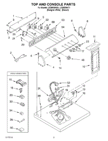 02 - Section parts for Whirlpool Dryer LEQ9558KT1 from AppliancePartsPros.com