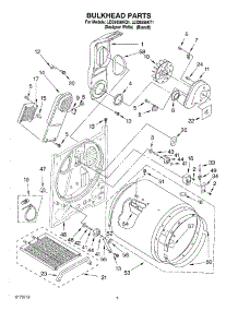 03 - Section parts for Whirlpool Dryer LEQ9558KT1 from AppliancePartsPros.com