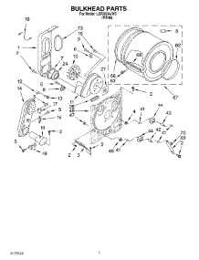 04 - Bulkhead parts for Whirlpool Dryer LGR3634JW2 from AppliancePartsPros.com