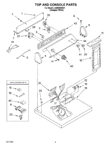 02 - Section parts for Whirlpool Dryer LEB6000KQ1 from AppliancePartsPros.com
