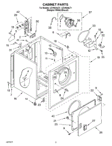 02 - Section parts for Whirlpool Dryer LEV4634JQ1 from AppliancePartsPros.com