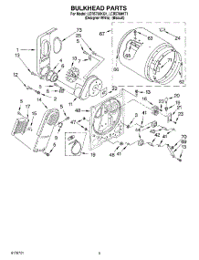 03 - Section parts for Whirlpool Dryer LER5700KT1 from AppliancePartsPros.com