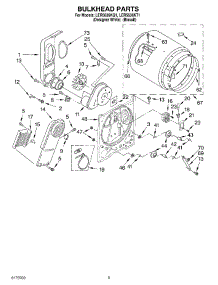 03 - Section parts for Whirlpool Dryer LER5636KT1 from AppliancePartsPros.com